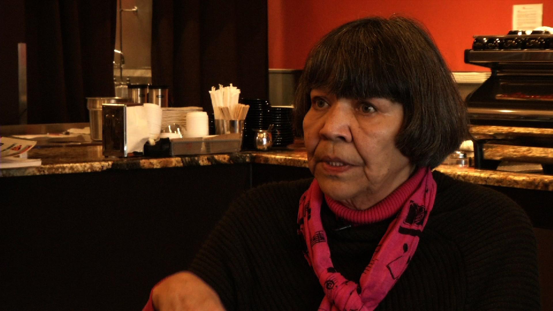 Yup’ik and Gwich’in political activist Desa Jacobsson died at age 69 in Anchorage after a lifetime of raising awareness for Native issues, including sexual violence against Native women. (Photo courtesy KTVA PENDING APPROVAL)