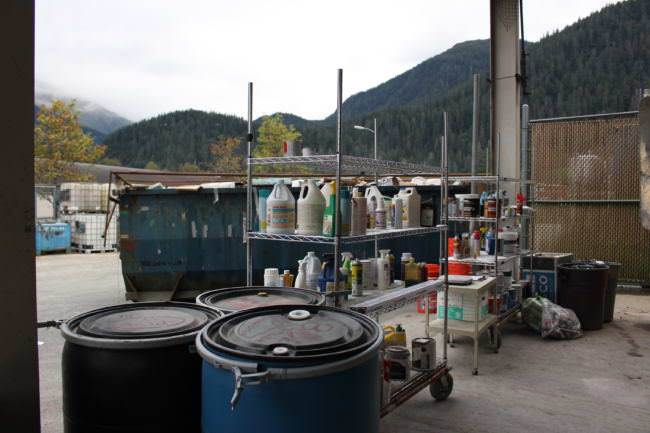 Juneau's hazardous waste facility (Photo by Elizabeth Jenkins/Alaska's Energy Desk)