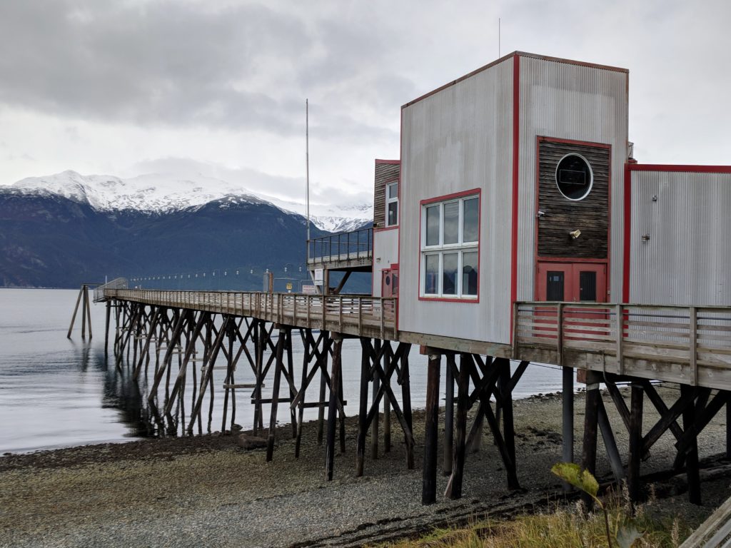 The Portage Cove dock the Chilkoot Indian Association is working to purchase from the Klukwan Inc. trust. (Photo by Berett Wilber/KHNS)