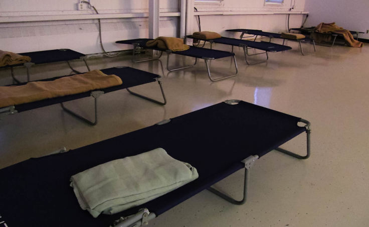 These cots, pictured on Dec. 2, 2017, in Juneau's cold weather emergency shelter were already owned by the City and Borough of Juneau according to City and Borough of Juneau Chief Housing Officer Scott Ciambor. The shelter opened for the first time the night before.
