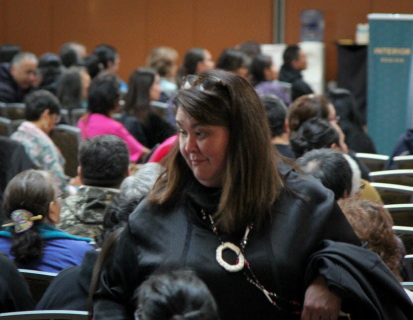 Tara Sweeney at the annual Alaska Federation of Natives convention in October 2017. Her nomination to be assistant interior secretary for Indian affairs has been held up for months.