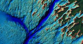 This screenshot from NOAA's National Centers for Environmental Information shows bathymetry data for an area near Sitka. Bathymetry is study of the floors of water bodies.