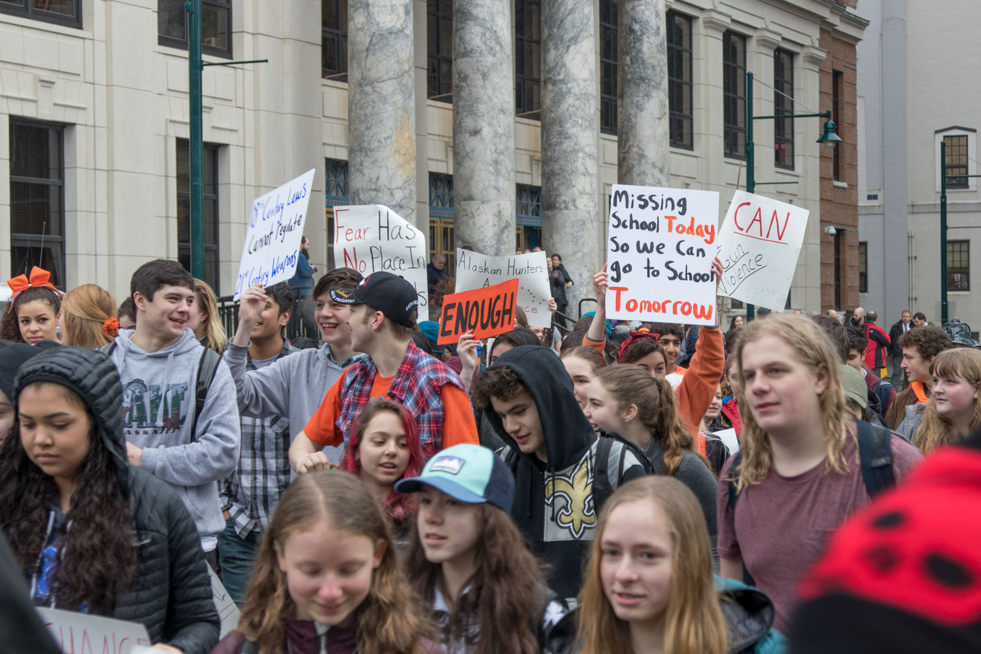 Juneau students take part in national student walkout protesting gun