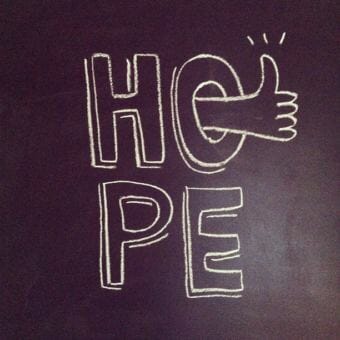 hope chalkboard