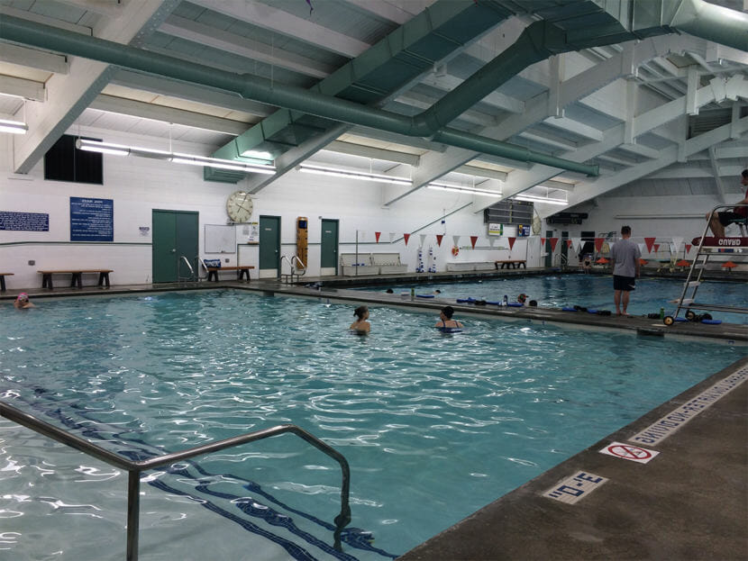 The Augustus Brown facility includes two pools, a sauna and an exercise area. (Photo by Aaron Russell)
