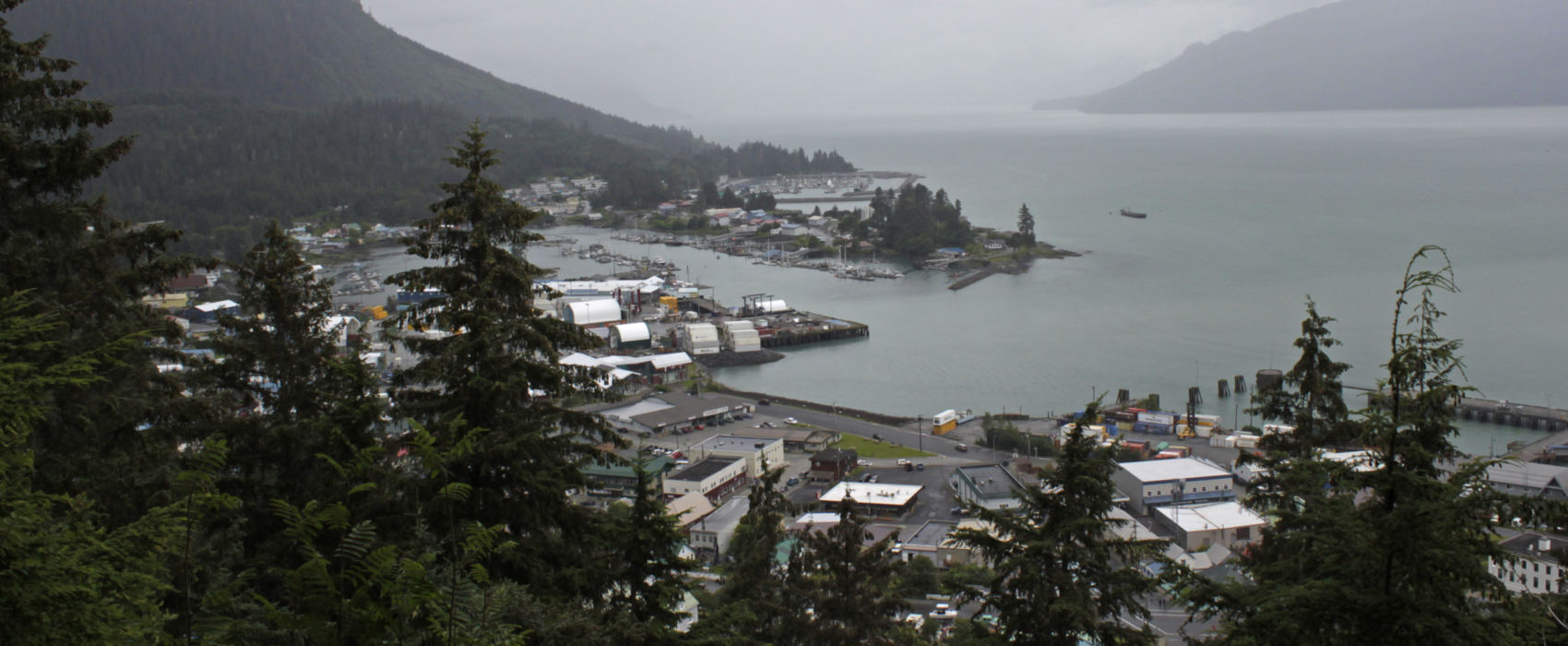 Wrangell as seen from Mount Dewey on July 24, 2014.