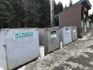 The Recycle Center in Haines on March 22, 2018. (Photo by KHNS)