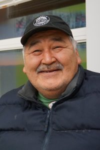 Thurston Boots, 62, visits the school in Noatak every day. (Photo by Anne Hillman/Alaska Public Media)