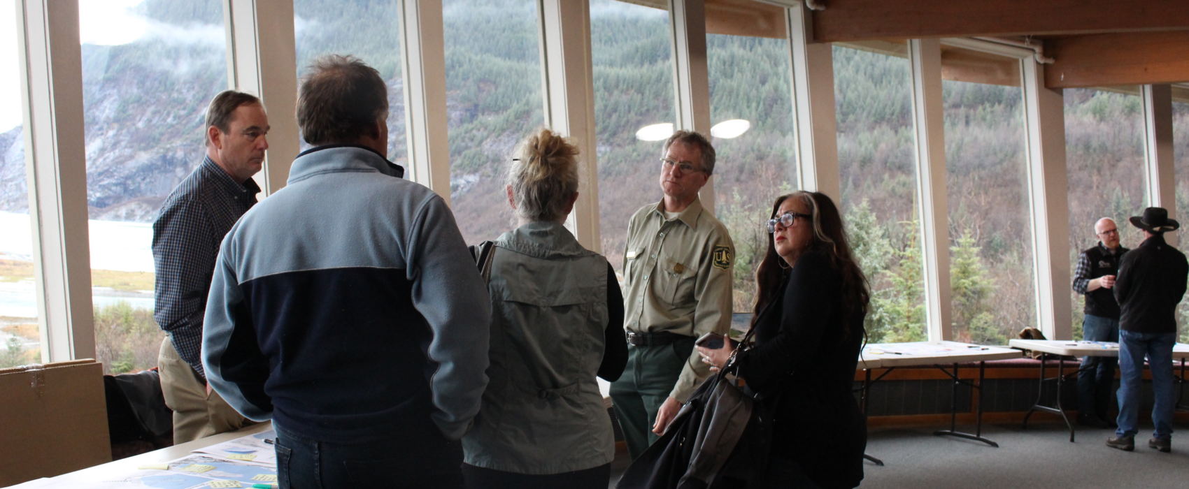 Mendenhall Glacier Visitor Center (Photo by Elizabeth Jenkins/Alaska's Energy Desk)