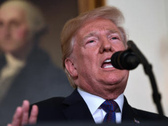 President Trump announces Friday that a U.S.-led coalition has launched a military response to the Syrian government's alleged chemical weapon attack earlier this month.