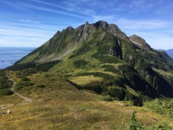Harbor Mountain is an alpine area accessible by road, which aided Sitka Mountain Rescue in reaching the hiking party more quickly. (Courtesy of Sitka Trail Works)