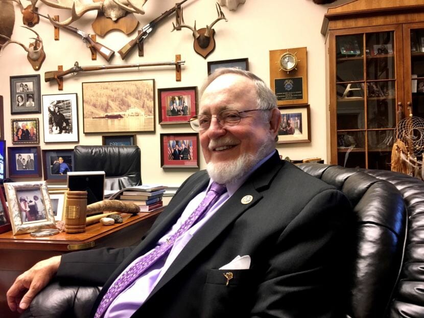 U.S. Rep. Don Young, R-Alaska, in his office in Washington, D.C., in 2017.