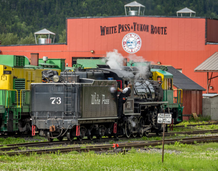 One end of the White Pass and Yukon Route railroad is in Skagway, pictured here on July 14, 2014.