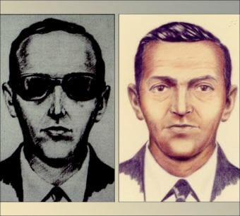D.B. Cooper in FBI composite sketches. (Images courtesy FBI archives)