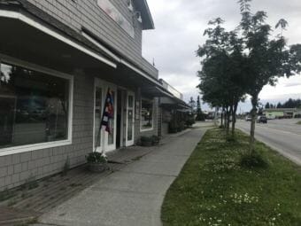 Shops line Pioneer Avenue in Homer (Photo by Aaron Bolton/KBBI)