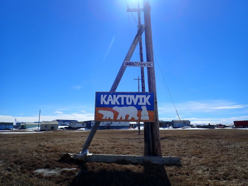 Sign outside of Kaktovik