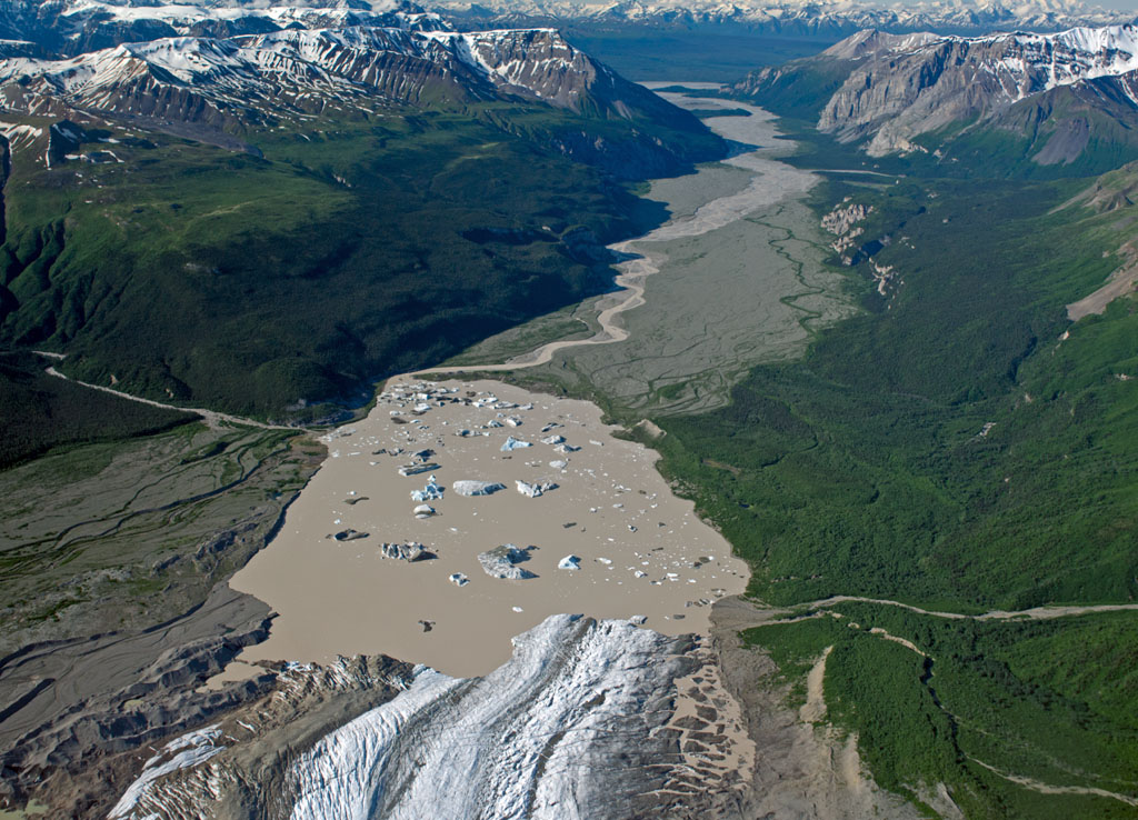 Nizina Glacier and River. (Creative Commons photo by Richard Droker)