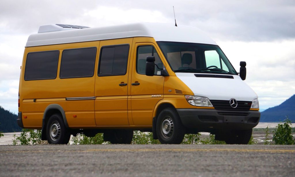 The Mercedes Sprinter van used by Hinterland Express. (Photo courtesy of David Simmons)