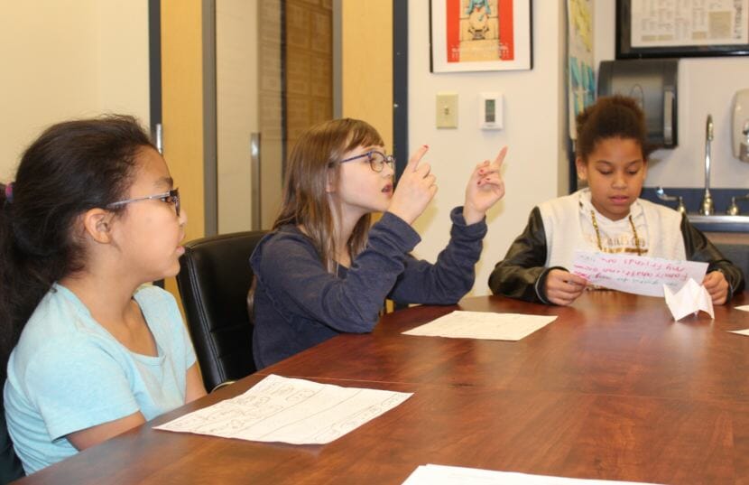 Harborview Elementary School students enrolled in the Tlingit Culture Language and Literacy Program sing "Jingle Bells" in the Tlingit language.