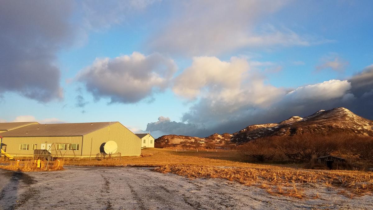 After a huge eruption of ash, Mount Veniaminof quiets down