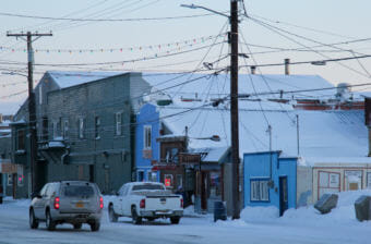 Front Street in Nome, January 2018.