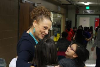 Danielle Riha, the 2019 Alaska Teacher of the Year, was selected as one of four finalists for National Teacher of the Year. (Photo by Wesley Early/Alaska Public Media)