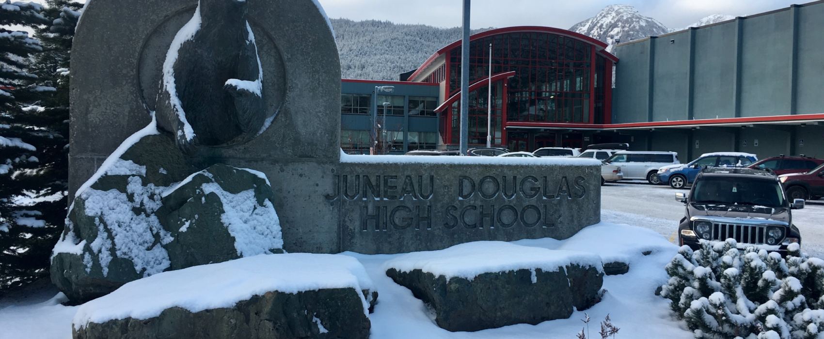 Juneau-Douglas High School on Jan. 8, 2019. (Photo by Zoe Grueskin/KTOO)