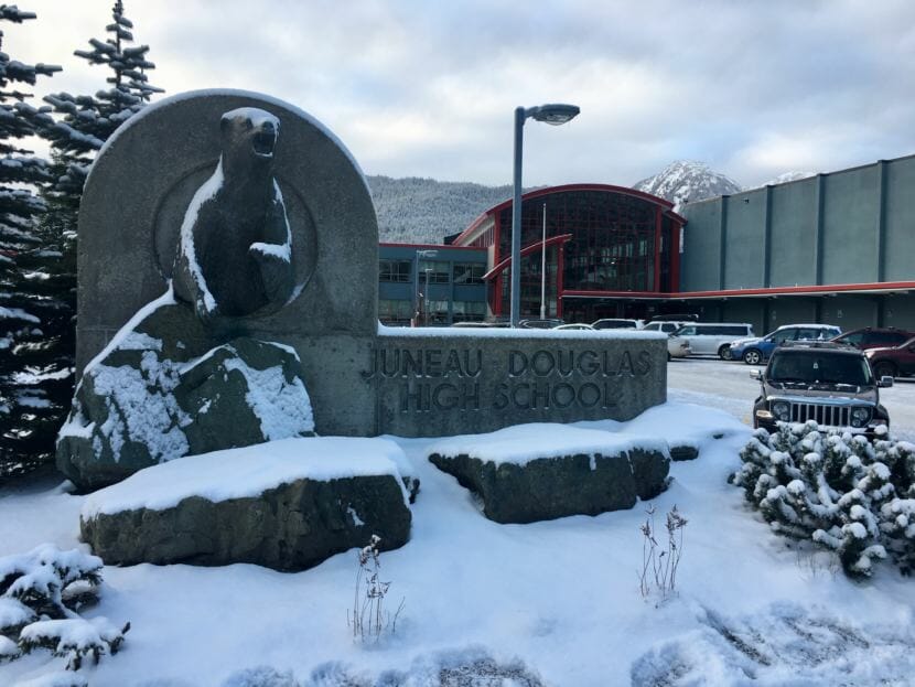 Juneau-Douglas High School on Jan. 8, 2019. (Photo by Zoe Grueskin/KTOO)