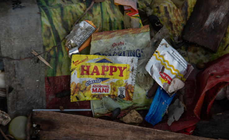 Sachets like these, developed to market consumer goods to the poor, have become ubiquitous all over Asia. (Photo by Jes Aznar for NPR)