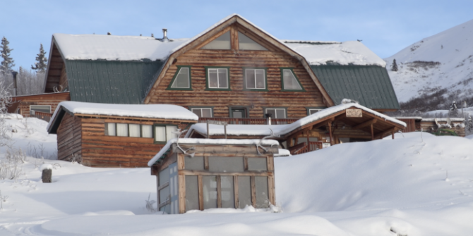 Located halfway between Cantwell and Paxson on the Denali Highway, The Alpine Creek Lodge has become a popular mushing destination. (Photo by Joey Mendolia/Alaska's Energy Desk)