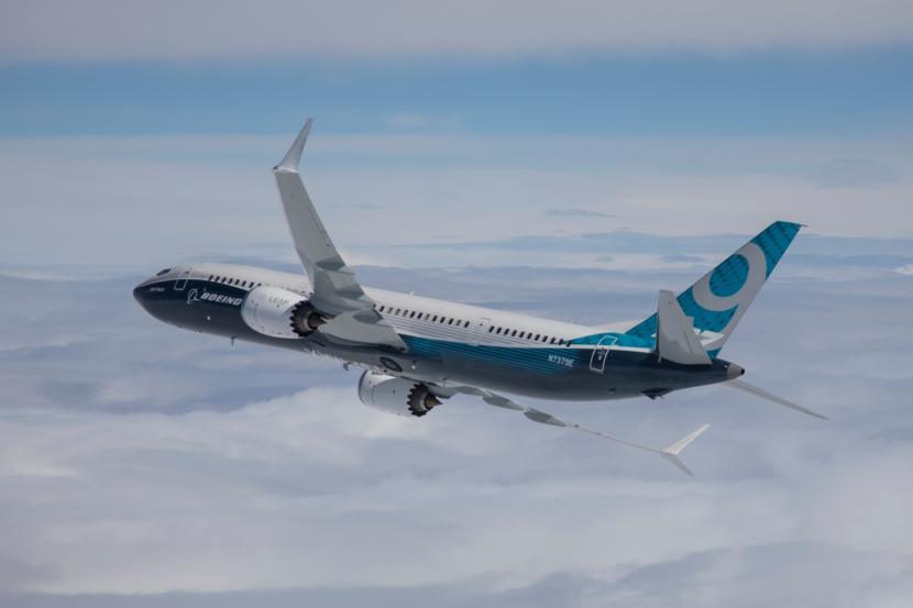 Boeing's new 737 MAX 9, the model Alaska Airlines plans to add to its fleet this summer. (Photo by Paul Weatherman/PRNewsfoto/Boeing)
