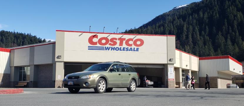 Even in the middle of the workday Tuesday, March 26, 2019, there's steady traffic at Costco in Juneau.