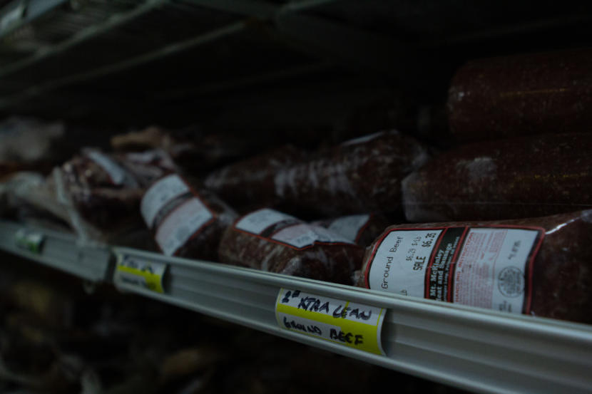 Ground beef at St. Paul’s tribally run grocery store on Wednesday, Jan. 23, 2019.