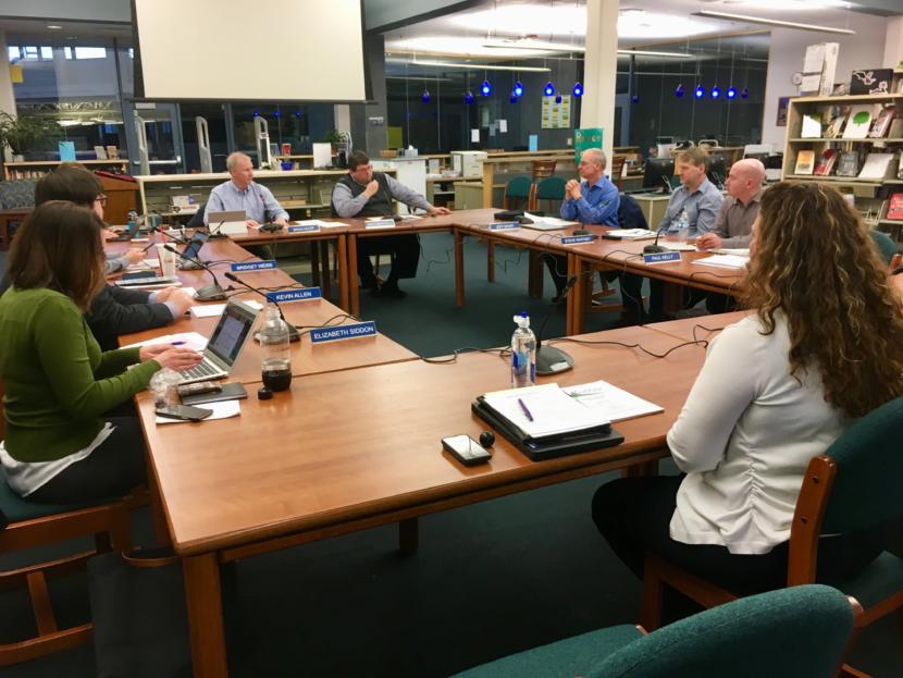 The Juneau School Board approved an operating budget for fiscal year 2020 at a special meeting on March 26, 2019. (Photo by Zoe Grueskin/KTOO)