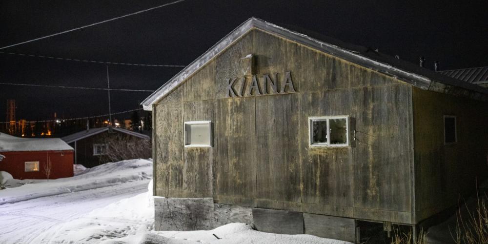 A building in Kiana's old town. Inupiat people have occupied the site at the confluence of the Kobuk and Squirrel rivers since at least the late 1700s, according to archaeological investigations conducted by Brown University.