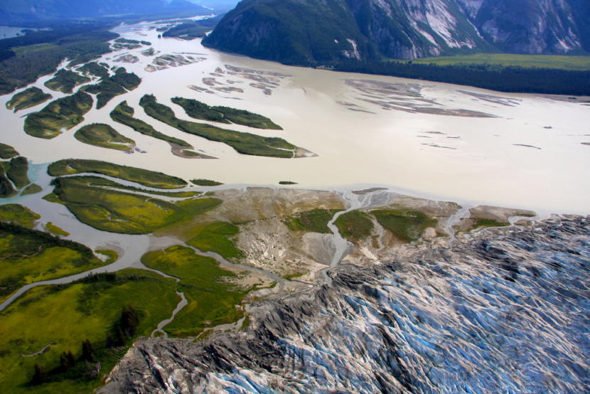 Aerial view of the Taku River basin.