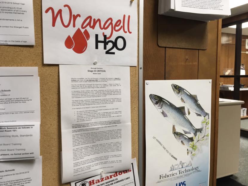 The city of Wrangell declared a red alert water watch in March 2018.