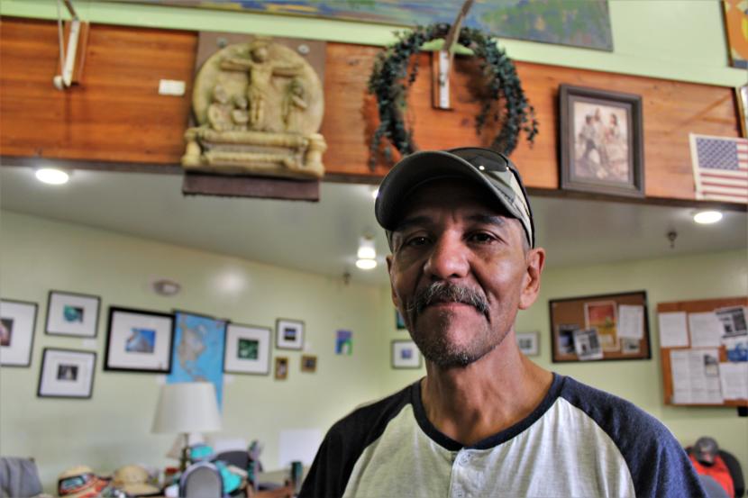 Peter Church, a patron at the Glory Hall homeless shelter in downtown Juneau. (Photo by Adelyn Baxter/KTOO)