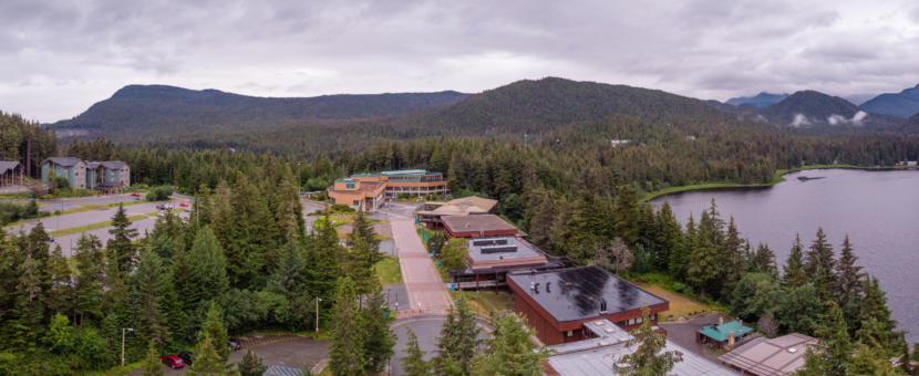The University of Alaska Southeast campus in Juneau, shown on July 25, 2019. (Photo by David Purdy/KTOO)