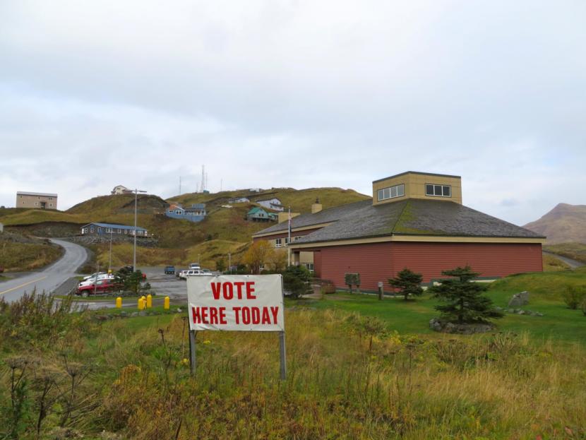 The polls will open Oct. 1 for Unalaska's municipal election. (Photo by Laura Kraegel/KUCB)