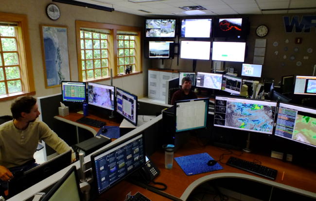 Forecasters in the Juneau office of the National Weather Service work 24 hours a a day to keep tabs on changing weather throughout Southeast Alaska.