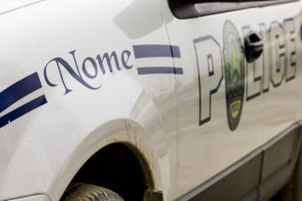 A Nome Police Department vehicle. NPD has been named, along with the City of Nome, in the ACLU’s recently announced claims on behalf of Clarice “Bun” Hardy. (Photo courtesy Matthew F. Smith/KNOM)