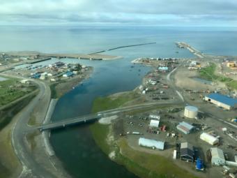 The Port of Nome at the mouth of the Snake River, June 2018.