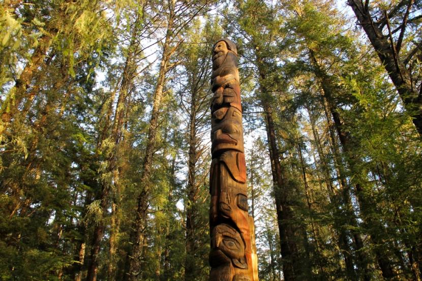 Sitka Tribe of Alaska, or STA, began co-managing interpretation at the Sitka National Historical Park last year. The national park is part of the ancestral lands of the Kiks.ádi and the site of the fort that impeded Russian forces for four days during the Battle of Sitka in 1804. (KCAW File Photo)