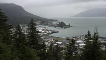 Wrangell as seen from Mount Dewey on July 24, 2014. (Creative Commons photo by James Brooks)