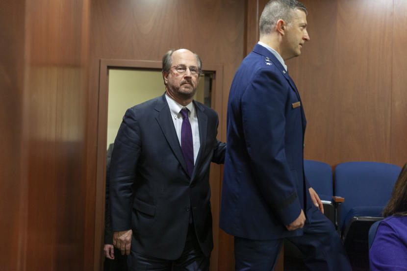 Alaska Attorney General Kevin Clarkson walks into the gallery to watch Gov. Mike Dunleavy's State of the State address on Monday, January 27, 2020 in Juneau, Alaska. (Photo by Rashah McChesney/KTOO)