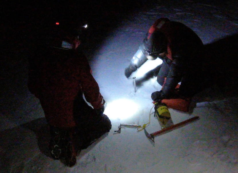 Mendenhall Lake ice test