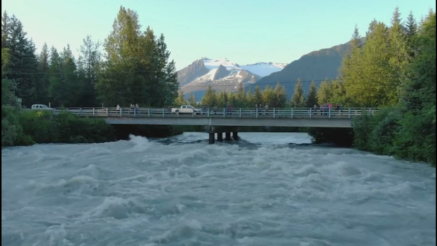 National Weather Service issues flood warning for Mendenhall Lake and River