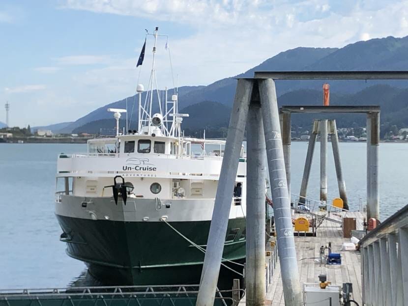 The Wilderness Adventurer docked in Juneau