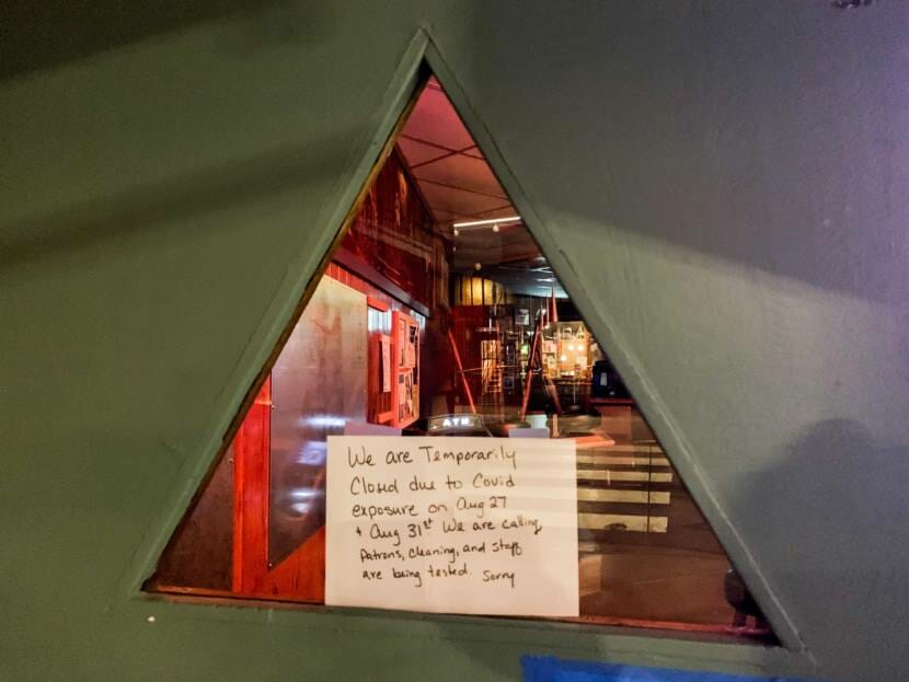 The Triangle Club Bar and a handful of other bars and restaurants in Juneau are temporarily closed due to an outbreak of COVID-19 among bar workers. (Photo by Rashah McChesney/KTOO)